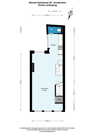 Floor plan - Nieuwe Kerkstraat 20, 1018 EB Amsterdam 